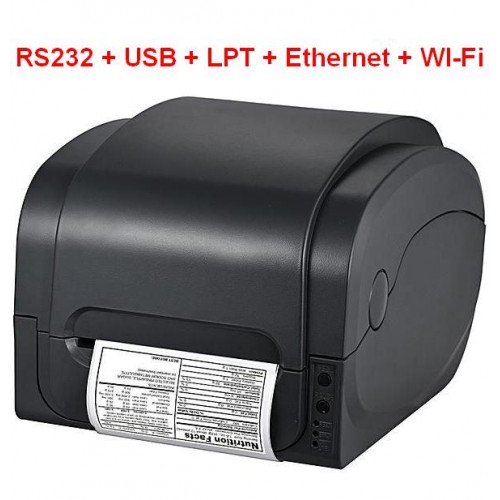 Принтер этикеток GP-1125T RS232+USB+LPT+Ethernet+Wi-Fi термотрансферный
