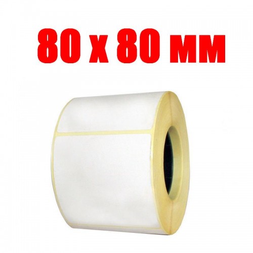 Термоэтикетка 80 мм х 80 мм (500шт)