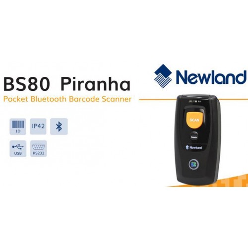 Беспроводной сканер штрих-кода Newland BS80 Piranha
