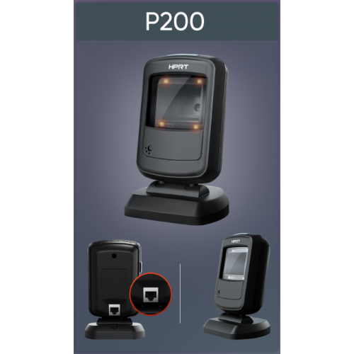 Настольный всенаправленный сканер штрих-кодов HPRT P200